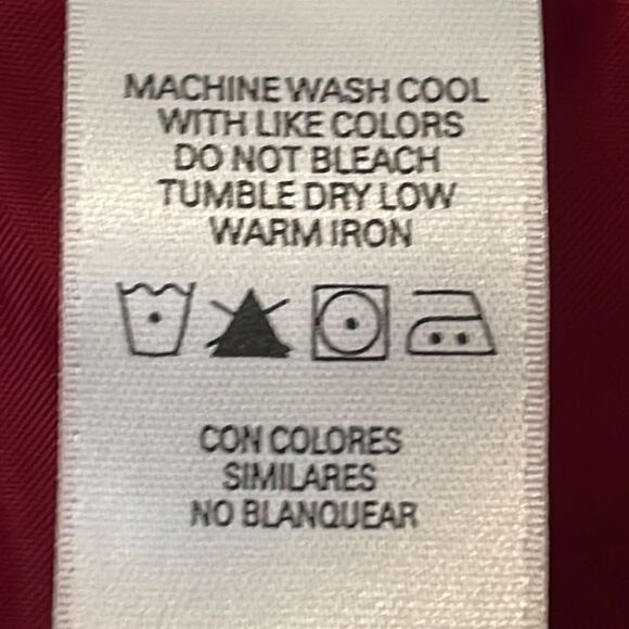 First Issue Liz Claiborne red wide wale corduroy lined one button jacket S - Picture 10 of 11